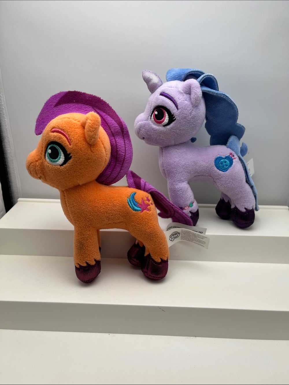 Plush My Little Pony/Unicorn Pair - Orange & Lavender Soft Toys